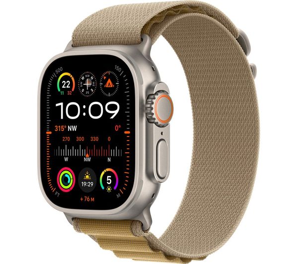 Apple Watch Ultra 2 | Titanio natural | Vista 3 — imagen de referencia